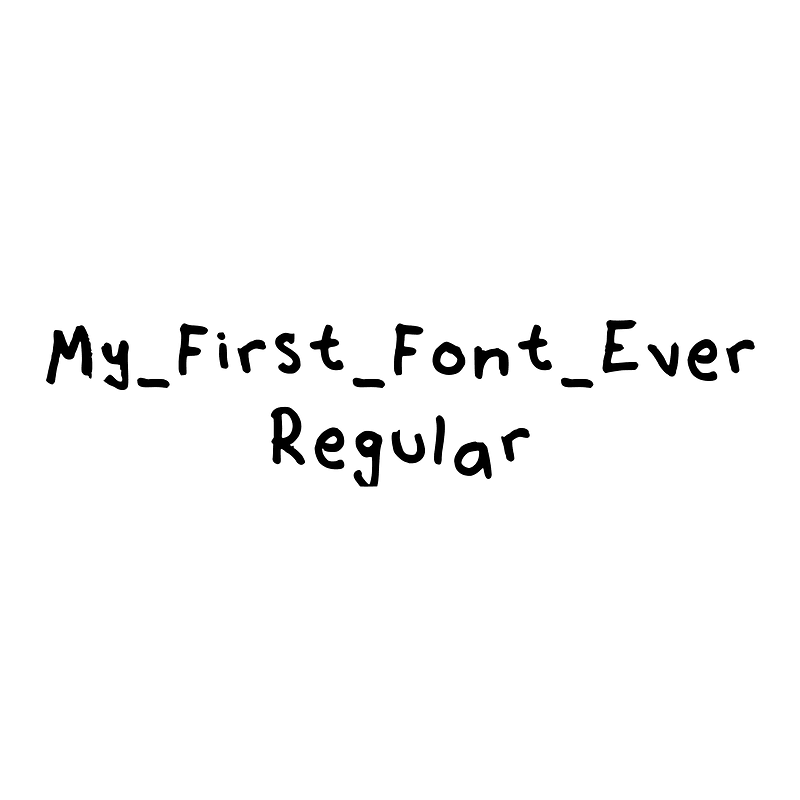 My_First_Font_Ever Regular - Free fonts on creazilla.com