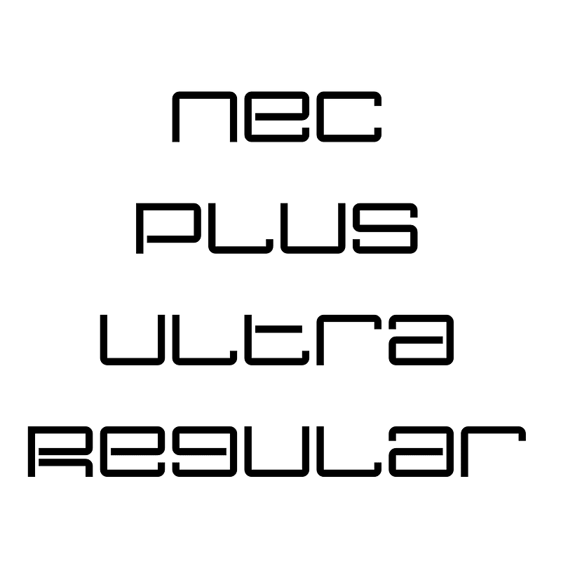 Nec plus ultra Regular - Free fonts on creazilla.com