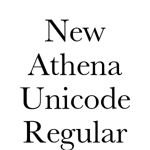 New Athena Unicode Regular