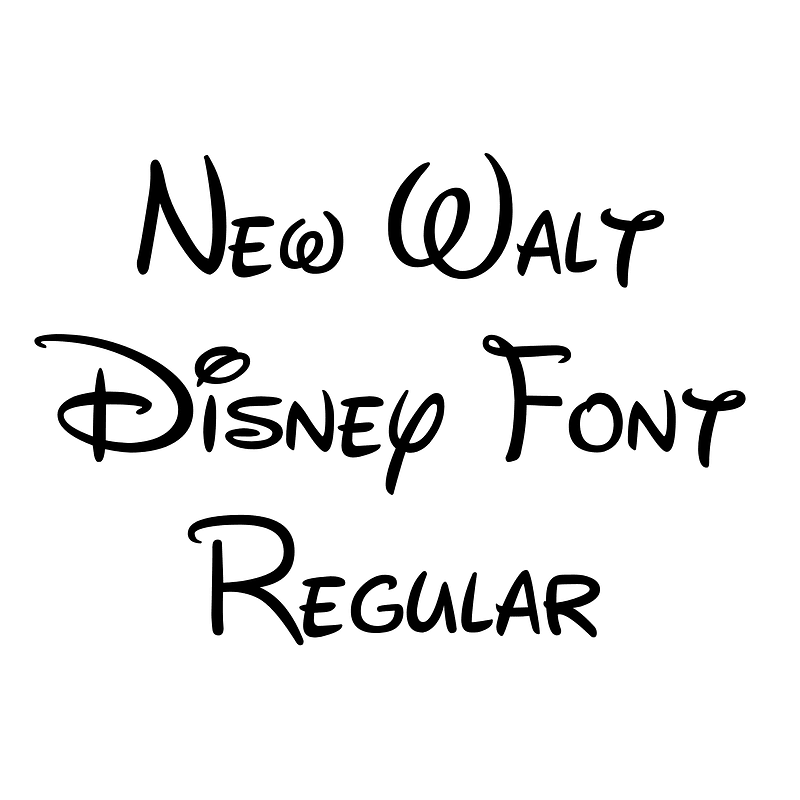 New Walt Disney Font Regular - Free fonts on creazilla.com