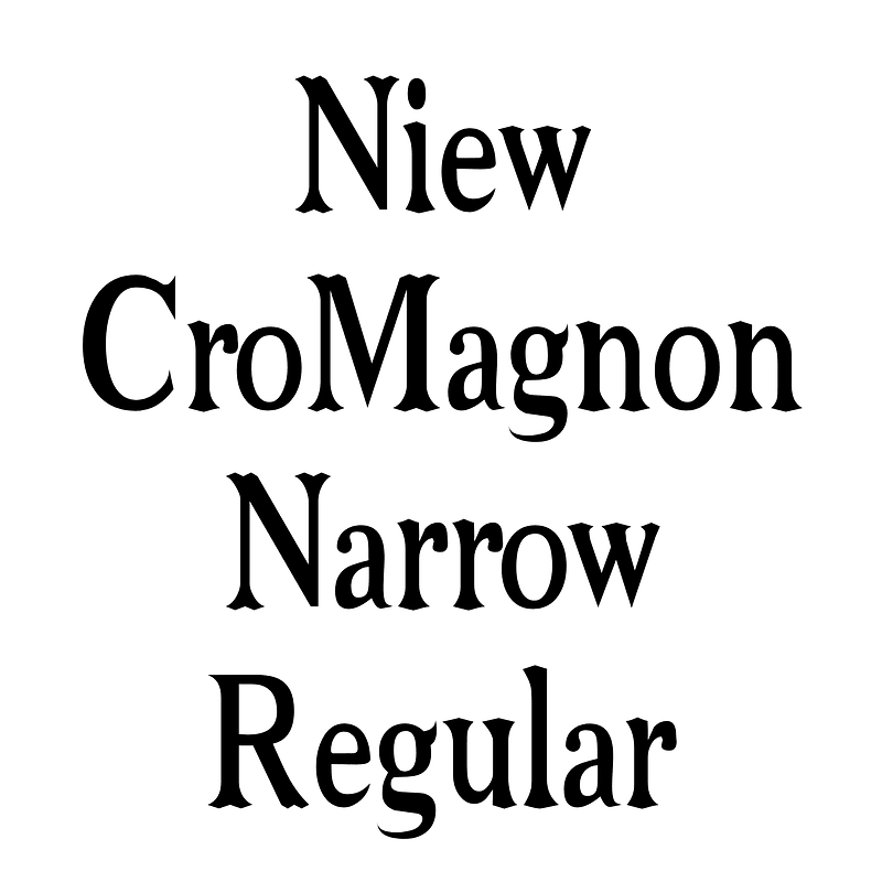 Niew CroMagnon Narrow Regular