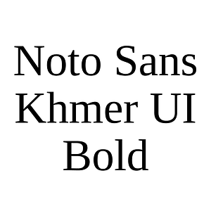 Noto Sans Khmer UI Bold