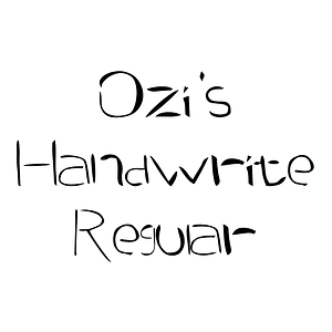 Ozi's Handwrite Regular