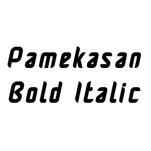 Pamekasan Bold Italic