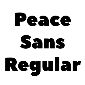 Peace Sans Regular