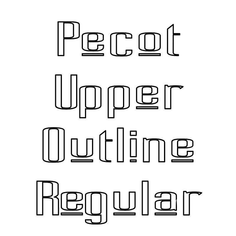 Pecot Upper Outline Regular