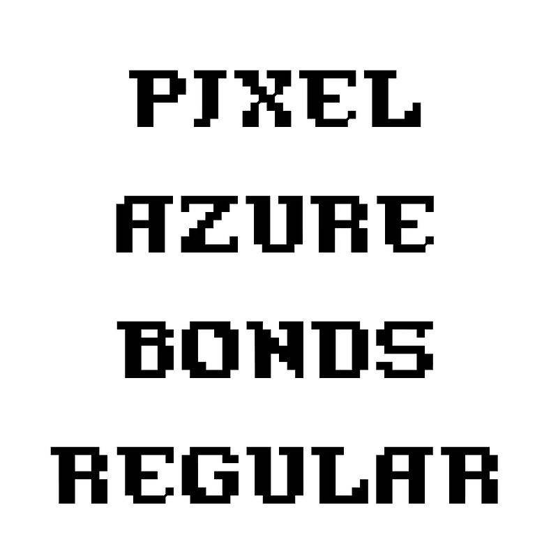 Pixel Azure Bonds Regular