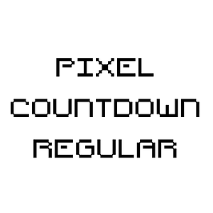 Pixel Countdown Regular