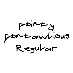 pointy fontawlious Regular