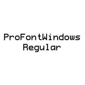 ProFontWindows Regular