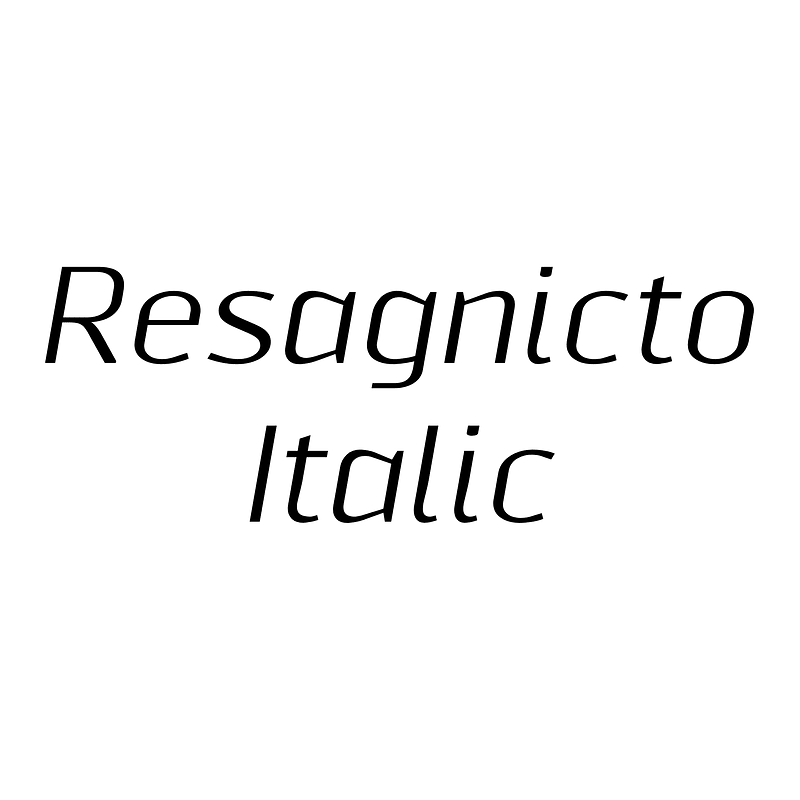 Resagnicto Italic