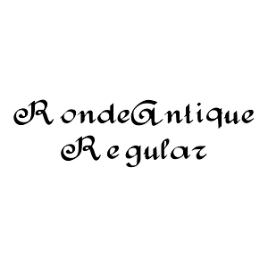 RondeAntique Regular