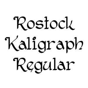 Rostock Kaligraph Regular