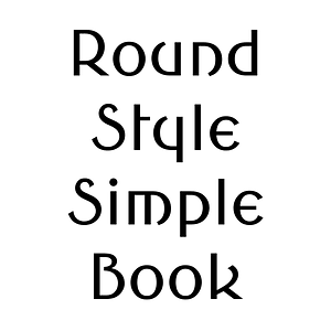 Round Style Simple Book