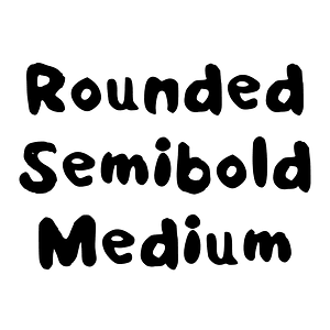 Rounded Semibold Medium
