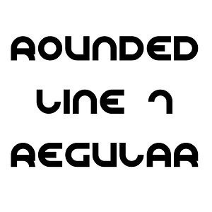 Rounded Line 7 Regular