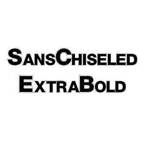 SansChiseled ExtraBold