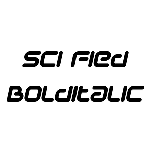 Sci Fied BoldItalic