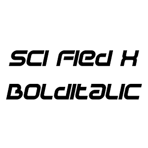 Sci Fied X BoldItalic