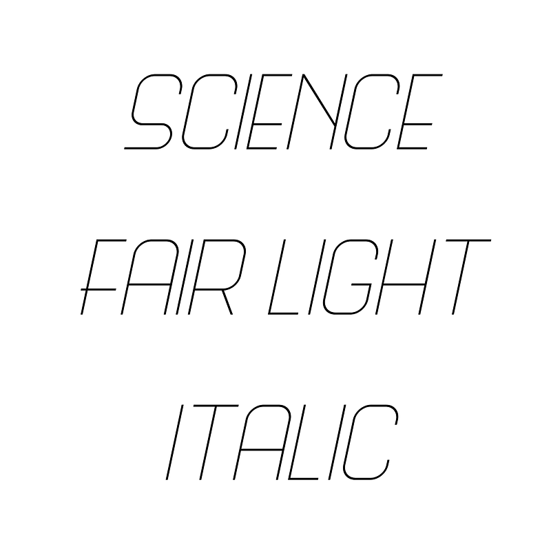 Science Fair Light Italic