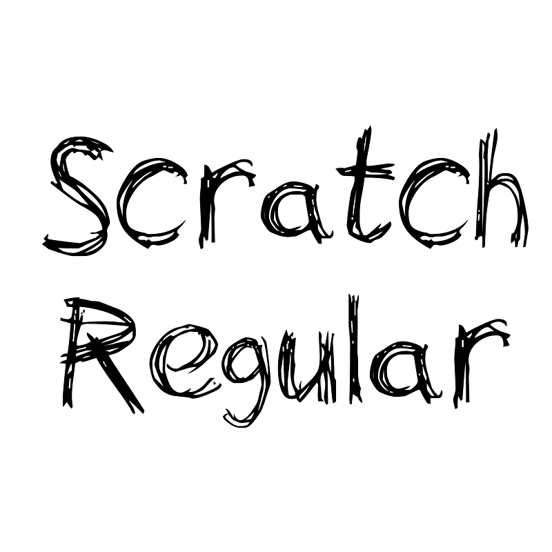 Scratch Regular - Free fonts on creazilla.com