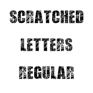 Scratched Letters Regular