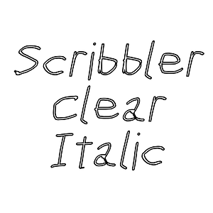 Scribbler Clear Italic