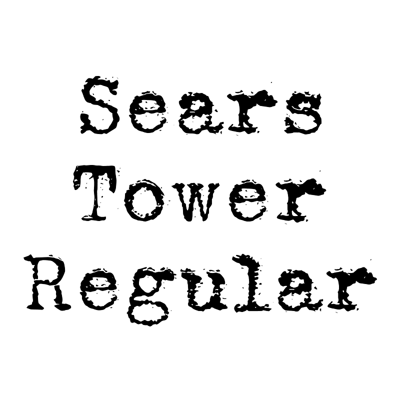 Sears Tower Regular - Free fonts on creazilla.com