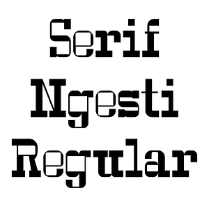 Serif Ngesti Regular