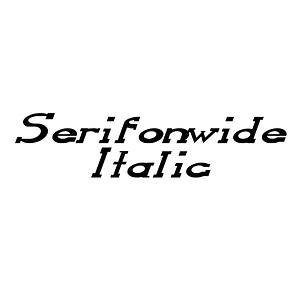 Serifonwide Italic