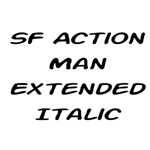 SF Action Man Extended Italic