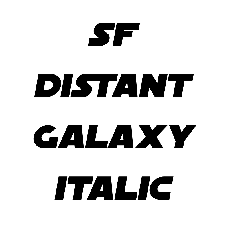 SF Distant Galaxy Italic
