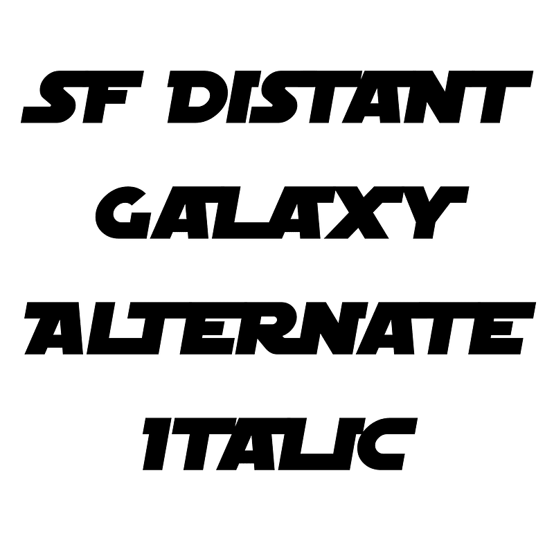 SF Distant Galaxy Alternate Italic
