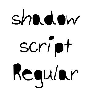 shadow script Regular