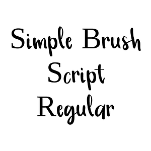 Simple Brush Script Regular