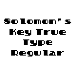 Solomon's Key True Type Regular