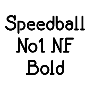 Speedball No1 NF Bold