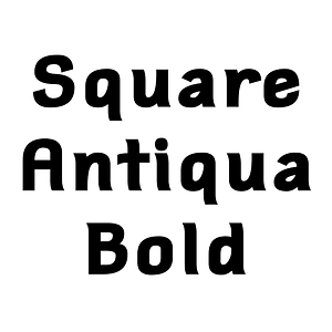 Square Antiqua Bold