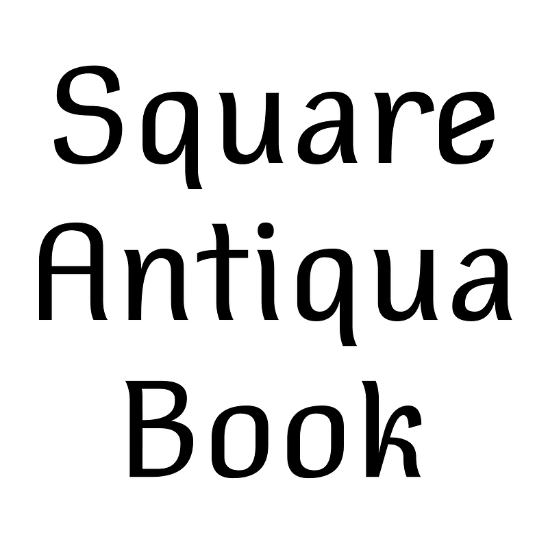 Square Antiqua Book - Free fonts on creazilla.com