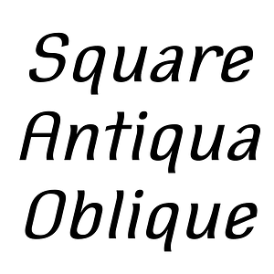 Square Antiqua Oblique