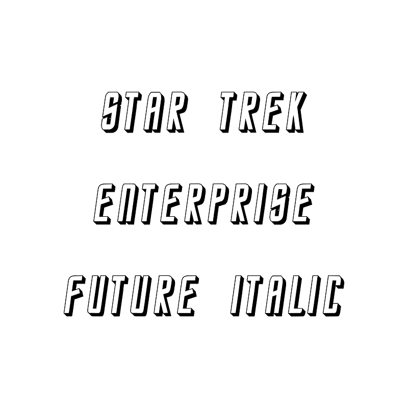 Star Trek Enterprise Future Italic