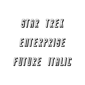 Star Trek Enterprise Future Italic