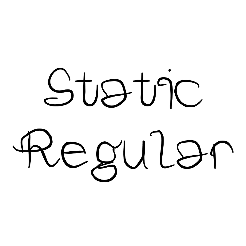 Static Regular - Free fonts on creazilla.com