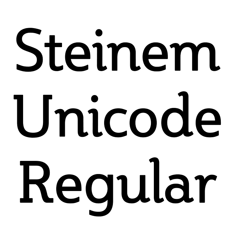 Steinem Unicode Regular