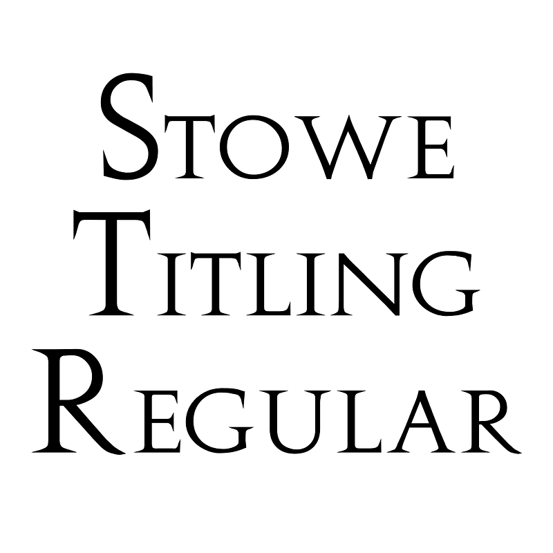Stowe Titling Regular