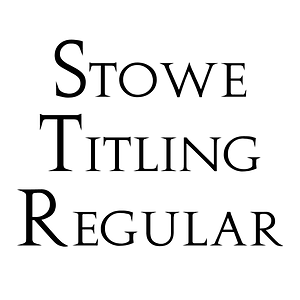 Stowe Titling Regular