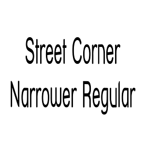 Street Corner Narrower Regular