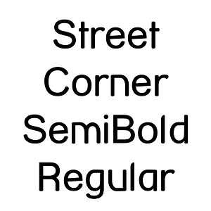 Street Corner SemiBold Regular