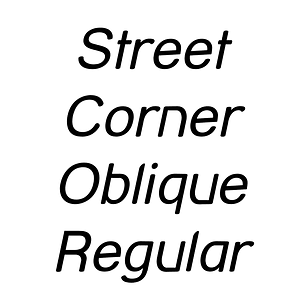 Street Corner Oblique Regular