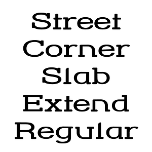 Street Corner Slab Extend Regular